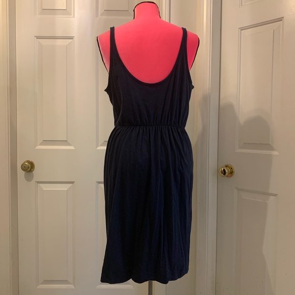 Like new H&M blue scoop-neck dress w/elastic waist - Picture 4 of 7